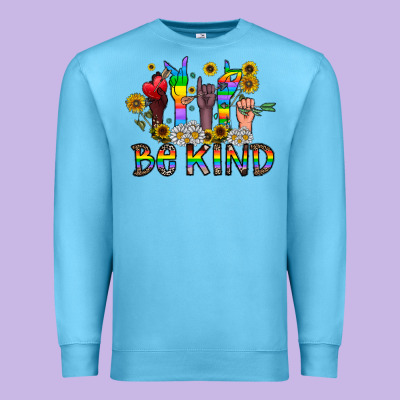 Be Kind Premium Sweatshirt Designed By Cowhidedigitalart