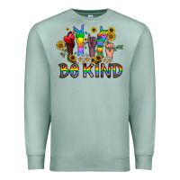 Seafoam be kind Premium Sweatshirt - CowhideDigitalArt