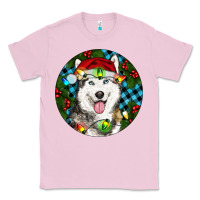 Bubblegum Pink Christmas Husky Classic Tee - RanaPortraitStore