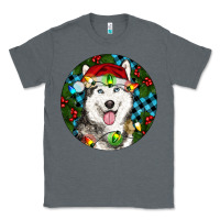 Charcoal Heather Christmas Husky Classic Tee - RanaPortraitStore