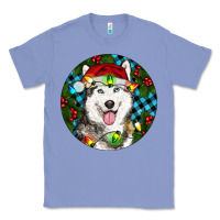 Colony Blue Christmas Husky Classic Tee - RanaPortraitStore