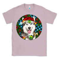 Lilac Christmas Husky Classic Tee - RanaPortraitStore