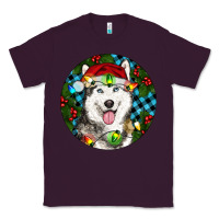 Plum Christmas Husky Classic Tee - RanaPortraitStore