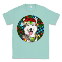 Seafoam Christmas Husky Classic Tee - RanaPortraitStore