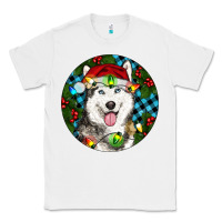 White Christmas Husky Classic Tee - RanaPortraitStore