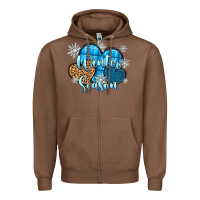 Chestnut snow hearts winter season Zipper Hoodie - Zillion Design Studio