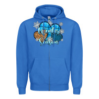True Royal snow hearts winter season Zipper Hoodie - Zillion Design Studio