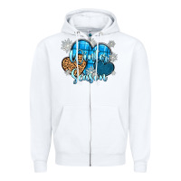 White snow hearts winter season Zipper Hoodie - Zillion Design Studio