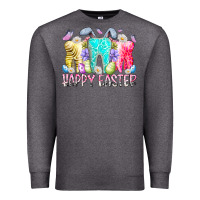 Charcoal Heather happy easter tooth Premium Sweatshirt - RacoonDesign
