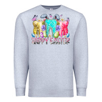 Heather Grey happy easter tooth Premium Sweatshirt - RacoonDesign