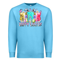 Ocean Blue happy easter tooth Premium Sweatshirt - RacoonDesign