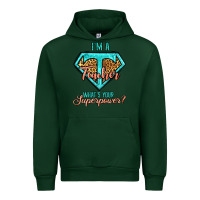 Forest Green i'm a teacher what's your superpower leopard Urban Hoodie - Jasminsmagicworld