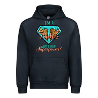 Navy i'm a teacher what's your superpower leopard Urban Hoodie - Jasminsmagicworld