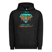 Pigment Black i'm a teacher what's your superpower leopard Urban Hoodie - Jasminsmagicworld