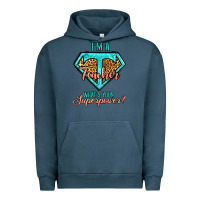 Pigment Midnight Navy i'm a teacher what's your superpower leopard Urban Hoodie - Jasminsmagicworld