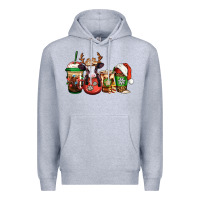 Christmas Baby Calf Coffee Cups Premium Hoodie | Teevron