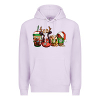 Lilac christmas baby calf coffee cups Premium Hoodie - Jasminsmagicworld
