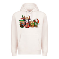 Pale Pink christmas baby calf coffee cups Premium Hoodie - Jasminsmagicworld