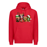 Red christmas baby calf coffee cups Premium Hoodie - Jasminsmagicworld