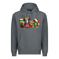 Rock christmas baby calf coffee cups Premium Hoodie - Jasminsmagicworld