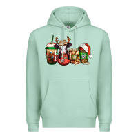 Seafoam christmas baby calf coffee cups Premium Hoodie - Jasminsmagicworld