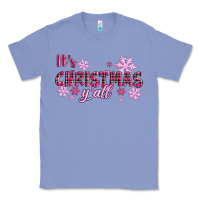 Colony Blue It's Christmas Y'all Season Pink Christmas Classic Tee - RanaPortraitStore