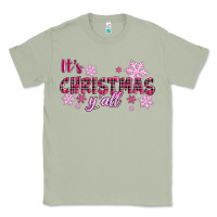 Matcha It's Christmas Y'all Season Pink Christmas Classic Tee - RanaPortraitStore