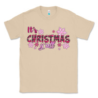 Mushroom It's Christmas Y'all Season Pink Christmas Classic Tee - RanaPortraitStore