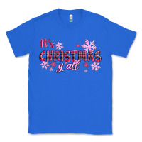 True Royal It's Christmas Y'all Season Pink Christmas Classic Tee - RanaPortraitStore