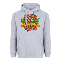 Heather Grey groovy mama Heavyweight Hoodie - Zillion Design Studio