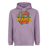 Lavender groovy mama Heavyweight Hoodie - Zillion Design Studio