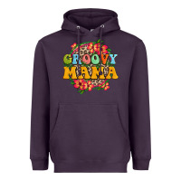 Plum groovy mama Heavyweight Hoodie - Zillion Design Studio