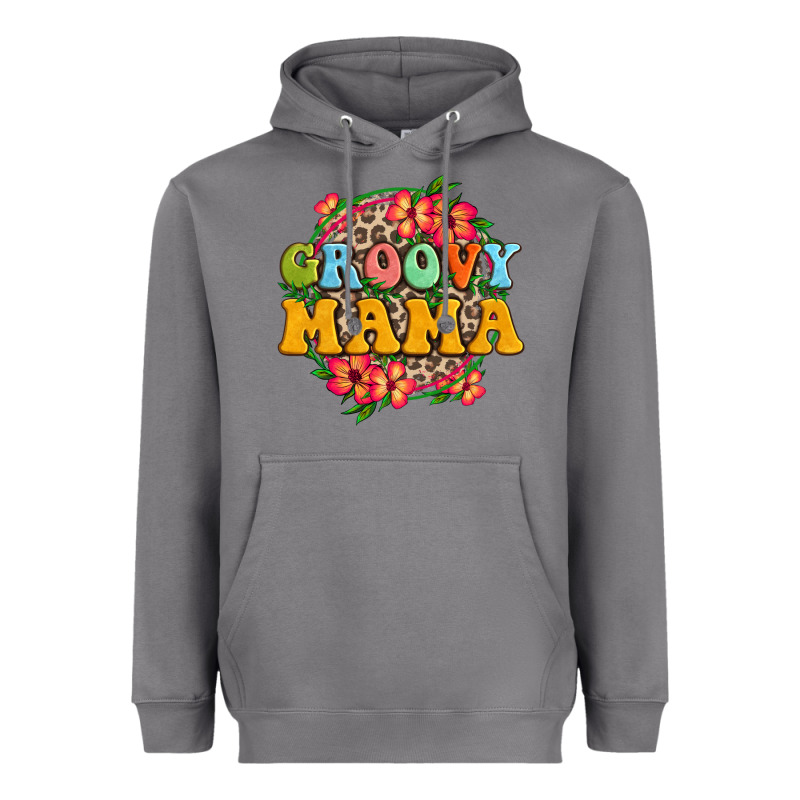 Groovy Mama Heavyweight Hoodie by Zillion Design Studio | Teevron