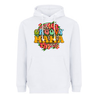 White groovy mama Heavyweight Hoodie - Zillion Design Studio