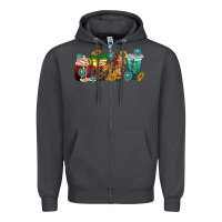 Smoke western rodeo coffee cup Zipper Hoodie - texasbilliewilder
