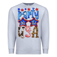 Heather Grey part in the usa Premium Sweatshirt - HRA Design Shop