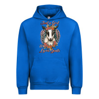 Cobalt just a girl who loves goats Urban Hoodie - Jasminsmagicworld