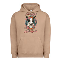 Pigment Burro just a girl who loves goats Urban Hoodie - Jasminsmagicworld