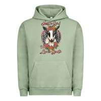 Pigment Oil Green just a girl who loves goats Urban Hoodie - Jasminsmagicworld