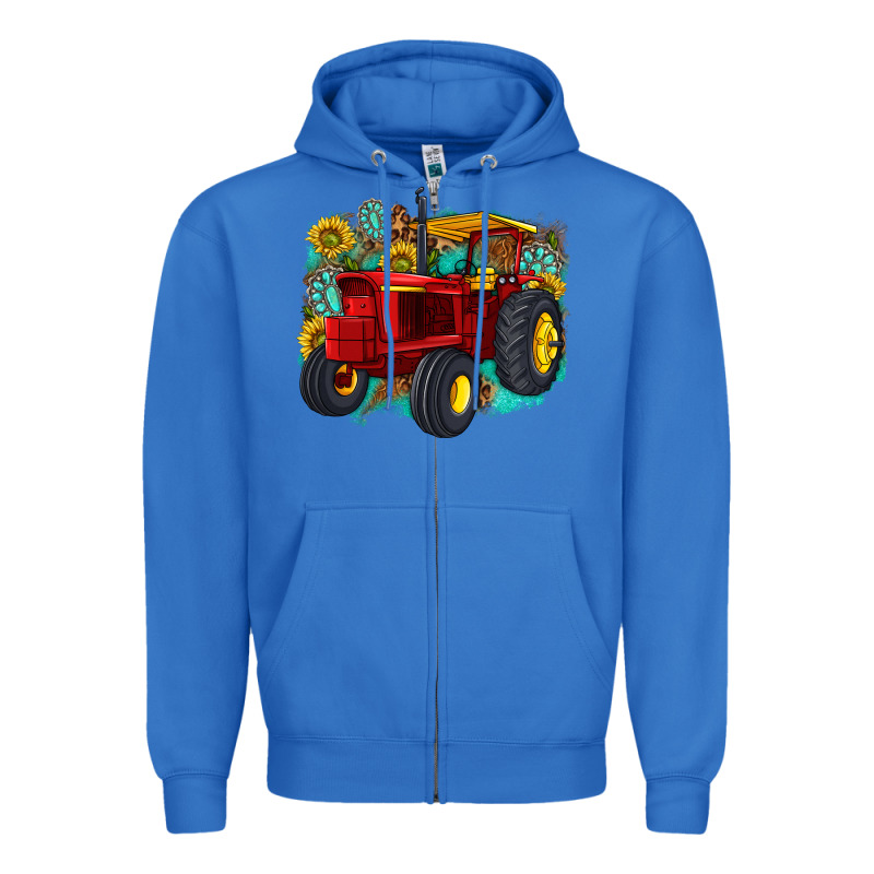 Western Tractor Zipper Hoodie by texasbilliewilder | Teevron