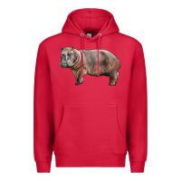 Cardinal hippopotamus Premium Hoodie - LillyAllenDesigns
