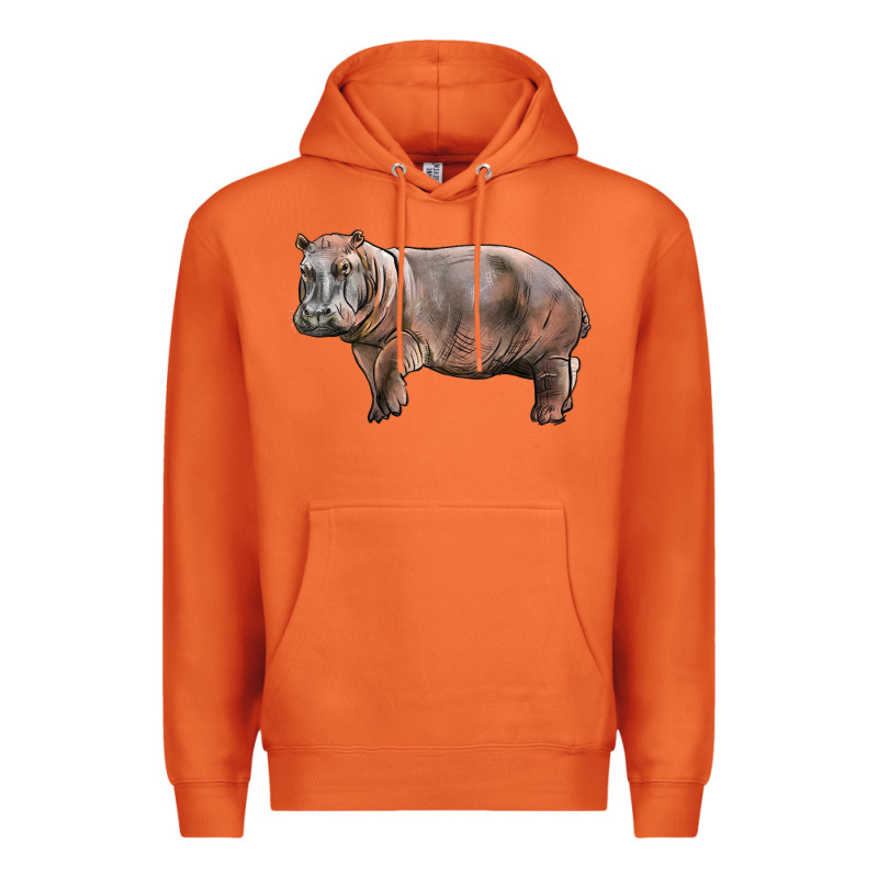Hippopotamus Premium Hoodie by LillyAllenDesigns | Teevron