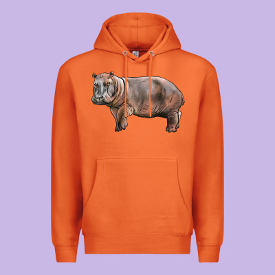 Hippopotamus Premium Hoodie Designed By Lillyallendesigns