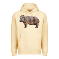 Pina Colada hippopotamus Premium Hoodie - LillyAllenDesigns