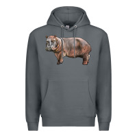 Rock hippopotamus Premium Hoodie - LillyAllenDesigns