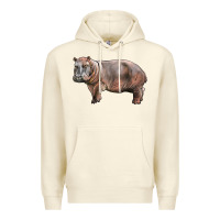 Sandshell hippopotamus Premium Hoodie - LillyAllenDesigns
