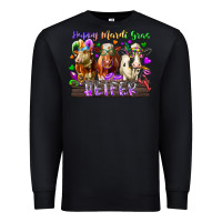 Black happy mardi gras heifer Premium Sweatshirt - RacoonDesign