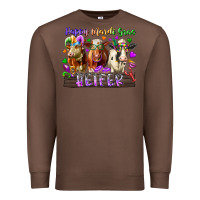 Chestnut happy mardi gras heifer Premium Sweatshirt - RacoonDesign
