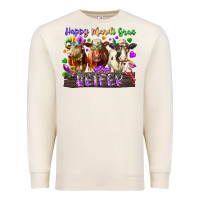 Happy Mardi Gras Heifer Premium Sweatshirt | Teevron
