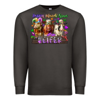 Smoke happy mardi gras heifer Premium Sweatshirt - RacoonDesign